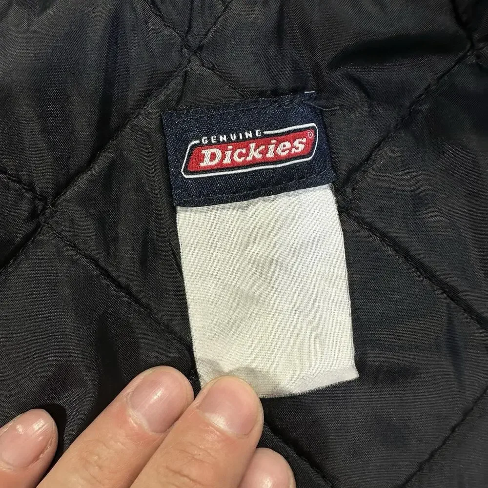 Vintage Dickies Workwear Mechanic Black Jacket Men’s Size XL Full Zip Quilted